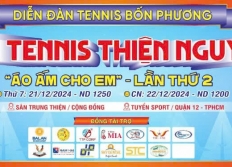 ĐIỀU LỆ GIẢI TENNIS  THIỆN NGUYỆN "ÁO ẤM CHO EM" NỘI DUNG 1200 VÀ 1250 THÁNG 12 NĂM 2024